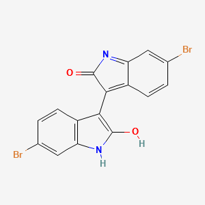 (E)-6-bromo-3-(6-bromo-2-oxoindolin-3-ylidene)indolin-2-one structure, CAS 1351240-72-6