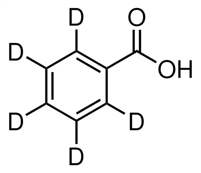 BENZOIC ACID-D5 structure, CAS 1079-02-3