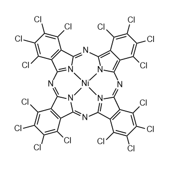 Nickel(II) hexadecachlorophthalocyanine structure, CAS 31270-08-3