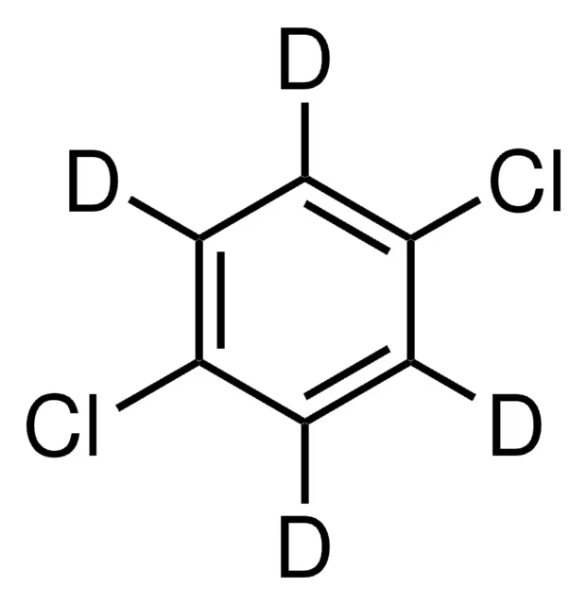 1,4-DICHLOROBENZENE-D4 structure, CAS 3855-82-1