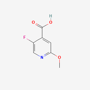 5-FLUORO-2-METHOXYISONICOTINIC ACID structure, CAS 884495-30-1