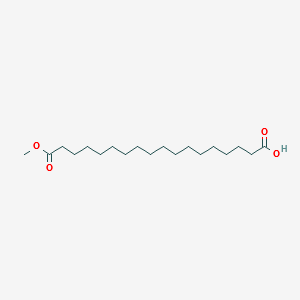 Octadecanedioic acid, 1-methyl ester structure, CAS 72849-35-5