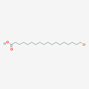 Octadecanoic acid, 18-bromo- structure, CAS 2536-38-1