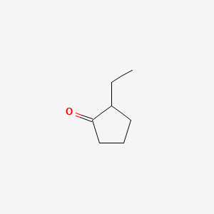 2-ETHYLCYCLOPENTANONE structure, CAS 4971-18-0