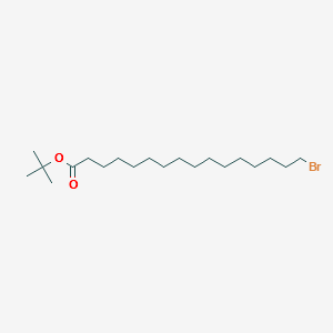 Hexadecanoic acid, 16-bromo-, 1,1-dimethylethyl ester structure, CAS 865200-89-1