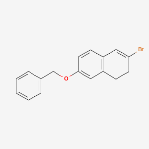 7-(benzyloxy)-3-broMo-1,2-dihydronaphthalene structure, CAS 722536-73-4