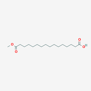 Hexadecanedioic acid 1-methyl ester structure, CAS 18451-85-9