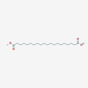 20-methoxy-20-oxooctadecanoic acid structure, CAS 1767-98-2
