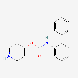 piperidin-4-yl [1,1'-biphenyl]-2-ylcarbamate structure, CAS 171722-92-2