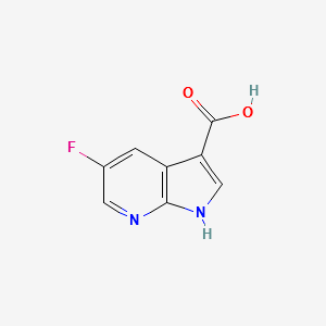 5-Fluoro-7-azaindole-3-carboxylic acid structure, CAS 1067193-34-3