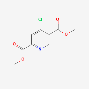 dimethyl 4-chloropyridine-2,5-dicarboxylate structure, CAS 1227945-09-6