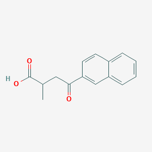 2-Naphthalenebutanoicacid, a-methyl-g-oxo- structure, CAS 16206-42-1