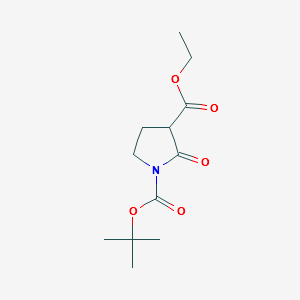 Ethyl 1-Boc-2-Oxopyrrolidine-3-Carboxylate structure, CAS 188528-95-2
