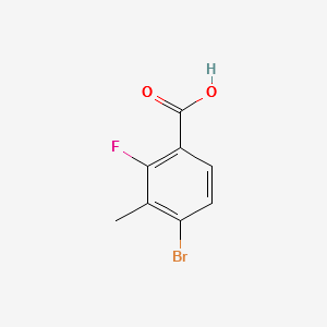 4-broMo-2-fluoro-3-Methylbenzoic acid structure, CAS 194804-90-5