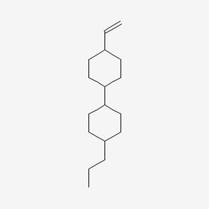 1,1'-Bicyclohexyl, 4-ethenyl-4'-propyl-, (trans,trans)- structure, CAS 116020-44-1