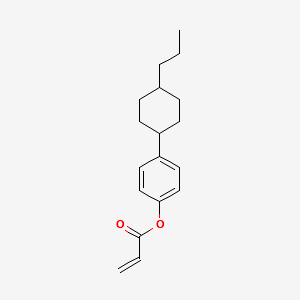 trans-4-(4'-propylcyclohexyl)phenyl acrylate structure, CAS 168274-89-3