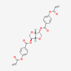 2,5-Bis[4-(acryloyloxy)benzoyl]isosorbide structure, CAS 256513-67-4