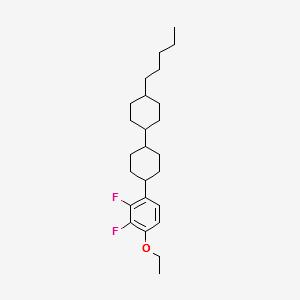 TRANS,TRANS-4''-(4-ETHOXY-2,3-DIFLUORO-PHENYL)-4-PENTYL-BICYCLOHEXYL structure, CAS 124728-81-0