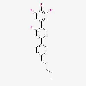 1,1':4',1''-Terphenyl, 2',3,4,5-tetrafluoro-4''-pentyl- (Related Reference) structure, CAS 326894-64-8