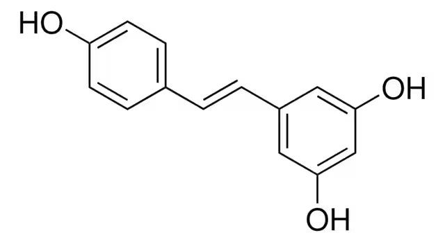 Resveratrol structure, CAS 501-30-6