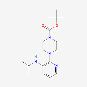 1-((1,1-DIMETHYLETHOXY)CARBONYL)-4-(3-((1-METHYLETHYL)AMINO)-2-PYRIDYL)PIPERAZINE structure, CAS 136818-14-9
