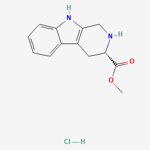 methyl (3S)-1H,2H,3H,4H,9H-pyrido[3,4-b]indole-3-carboxylate hydrochloride structure, CAS 83159-19-7