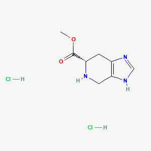(S)-Methyl 4,5,6,7-tetrahydro-3h-iMidazo[4,5-c]pyridine-6-carboxylate DiHCl structure, CAS 114786-39-9