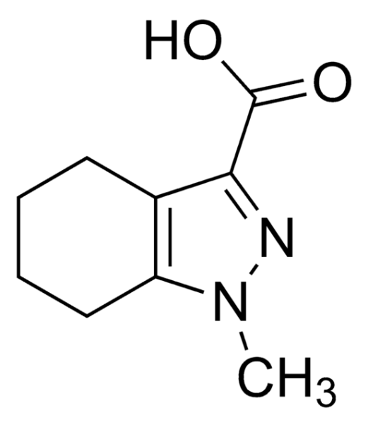1,6,6-trimethyl-4,5,6,7-tetrahydro-1H-indazole-3-carboxylic acid structure, CAS 1233243-59-8