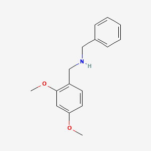 BENZYL-(2,4-DIMETHOXY-BENZYL)-AMINE structure, CAS 83304-60-3