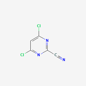 4,6-dichloropyriMidine-2-carbonitrile structure, CAS 1451391-83-5