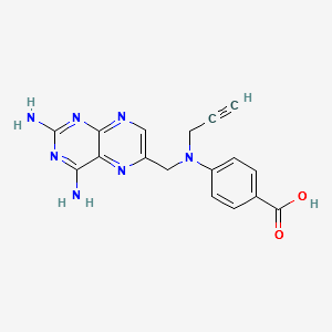 4-amino-4-deoxy-10-propargylpteroic acid structure, CAS 111854-71-8
