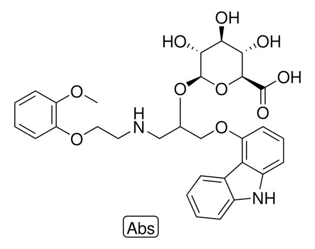 Carvedilol B D Glucuronide structure, CAS 14869-83-9