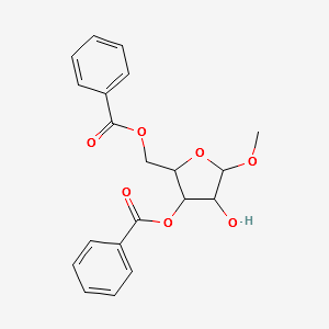 Methyl 3,5-di-O-benzoyl-α-D-arabinofuranoside structure, CAS 80244-94-6