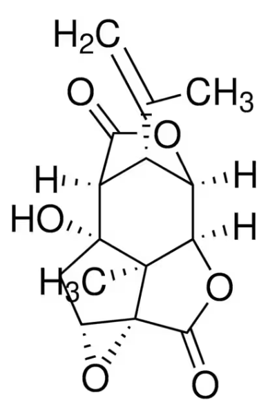 Picrotoxinin structure, CAS 17617-45-7