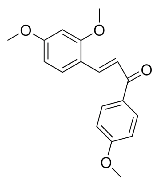 2'-Hydroxy-4'-methoxy-4-methyl chalcone structure, CAS 137109-37-6