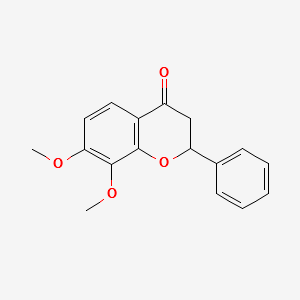 7,8-Dimethoxy flavanone structure, CAS 73413-67-9