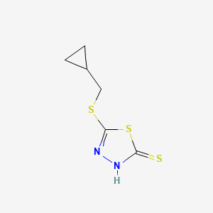 5-[(CYCLOPROPYLMETHYL)THIO]-1,3,4-THIADIAZOLE-2-THIOL structure, CAS 175277-92-6