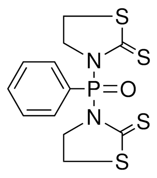 3,3'-(Phenylphosphinylidene)bis-2-thiazolidinethione structure, CAS 91793-77-0