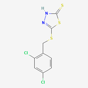 5-(2,4-DICHLOROBENZYLTHIO)-2-MERCAPTO-1,3,4-THIADIAZOLE structure, CAS 136384-19-5