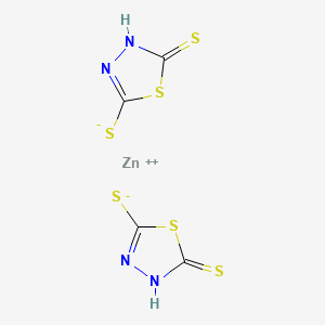 2,5-Dimercapto-1,3,4-thiadiazole zinc salt (VII) structure, CAS 63813-27-4