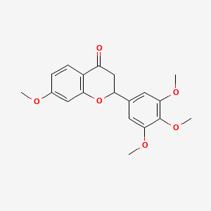 7,3',4',5'-Tetramethoxy flavanone structure, CAS 138469-47-3