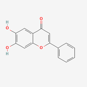 6,7-Dihydroxy flavone structure, CAS 38183-04-9