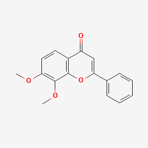 7,8-Dimethoxy flavone structure, CAS 65548-54-1