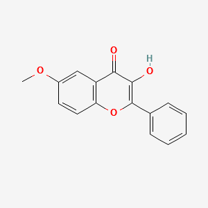 3-Hydroxy-6-methoxy flavone structure, CAS 93176-00-2