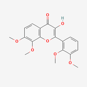 3-Hydroxy-7,8,2',3'-tetramethoxy flavone structure, CAS 133039-76-6