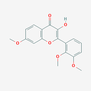 3-Hydroxy-7,2',3'-trimethoxy flavone structure, CAS 103393-12-0