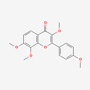 3,7,8,4'-Tetra methoxy flavone structure, CAS 16854-93-6