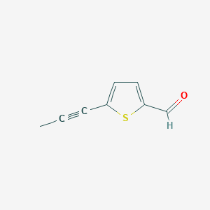 5-Prop-1-ynylthiophene-2-carbaldehyde structure, CAS 501-91-7