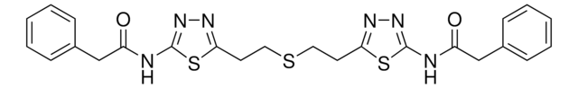 bis-2-(5-PhenylacetMido-1,2,4-Thiadiazol-2-yl)Ethyl Sulfide structure, CAS 314045-39-1