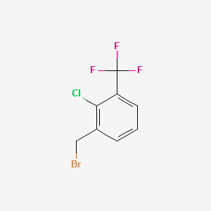 1-(bromomethyl)-2-chloro-3- (trifluoromethyl)benzene structure, CAS 261763-22-8